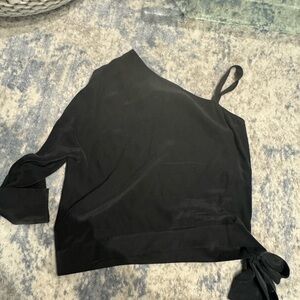Black 100% silk top